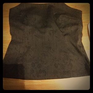 NWOT Arden B Black Strapless Top